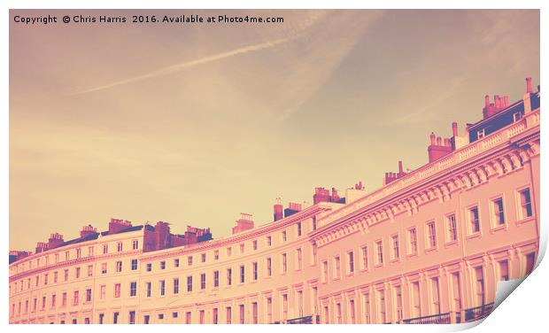 Brighton retro Print by Chris Harris