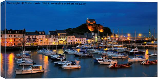Ilfracombe by night Canvas Print by Chris Harris