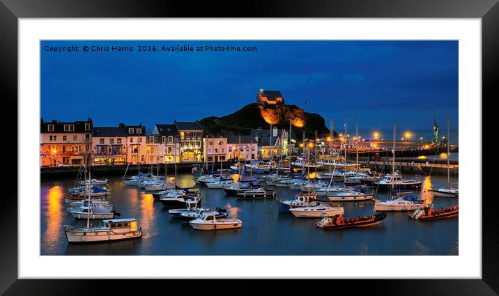 Ilfracombe by night Framed Mounted Print by Chris Harris