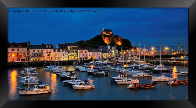 Ilfracombe by night Framed Print by Chris Harris