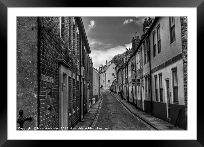 Cobble street Framed Mounted Print by Mark Anderson