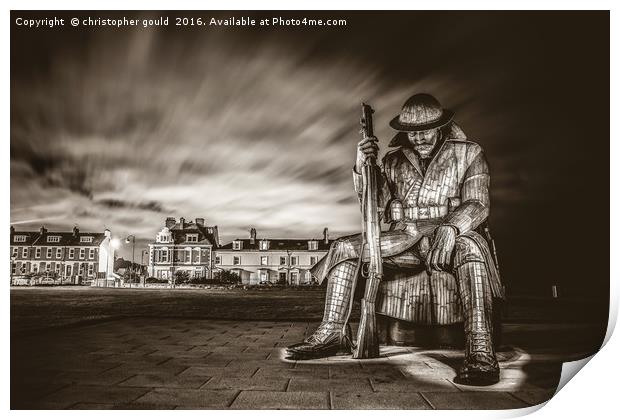 Tommy In Seaham Print by christopher gould