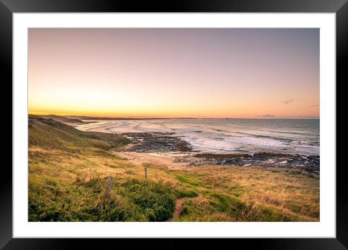 Beautiful Bamburgh Beach View Framed Mounted Print by Naylor's Photography