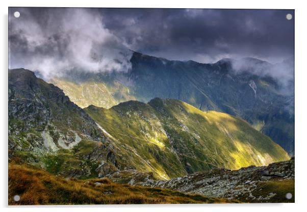Alpine landscape in a cloudy day Acrylic by Ragnar Lothbrok