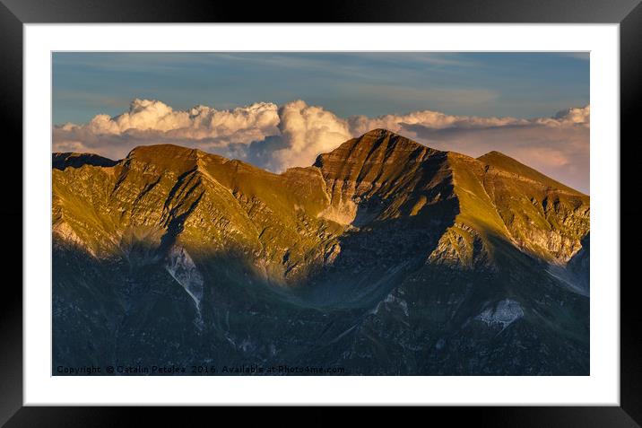 Mountain peaks at sunset Framed Mounted Print by Ragnar Lothbrok