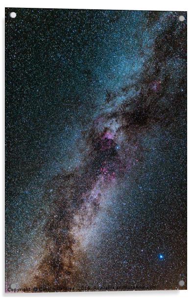Milky Way galaxy Acrylic by Ragnar Lothbrok