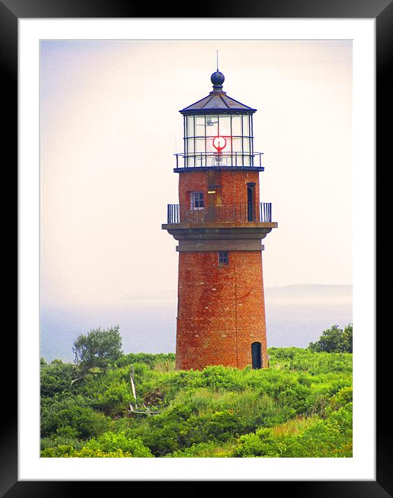 Gay Head Lighthouse Framed Mounted Print by Mark Sellers