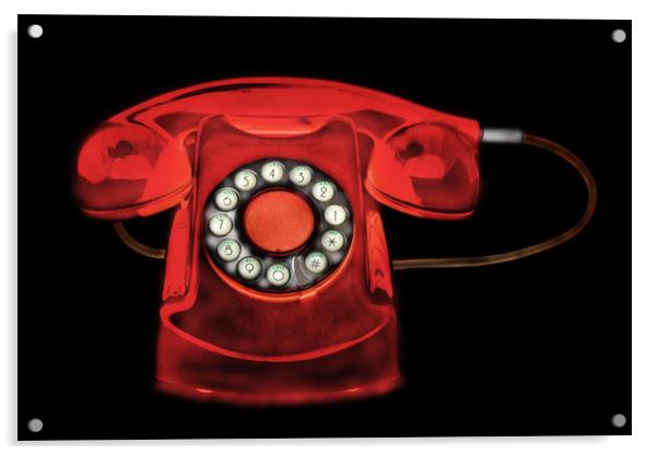 old phone Acrylic by Guido Parmiggiani