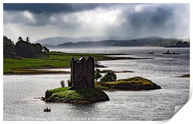 Castle Stalker , Stormy Day Print by Philip Hodges aFIAP ,