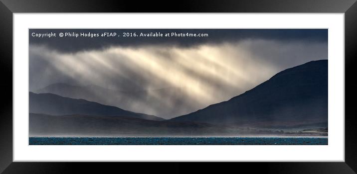 Storm on Mull Framed Mounted Print by Philip Hodges aFIAP ,