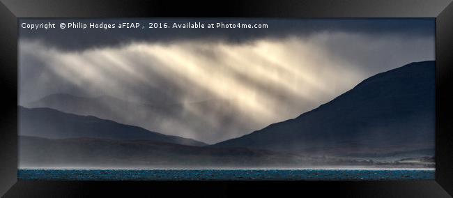 Storm on Mull Framed Print by Philip Hodges aFIAP ,