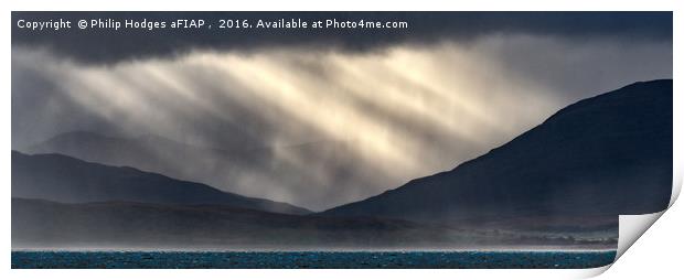 Storm on Mull Print by Philip Hodges aFIAP ,