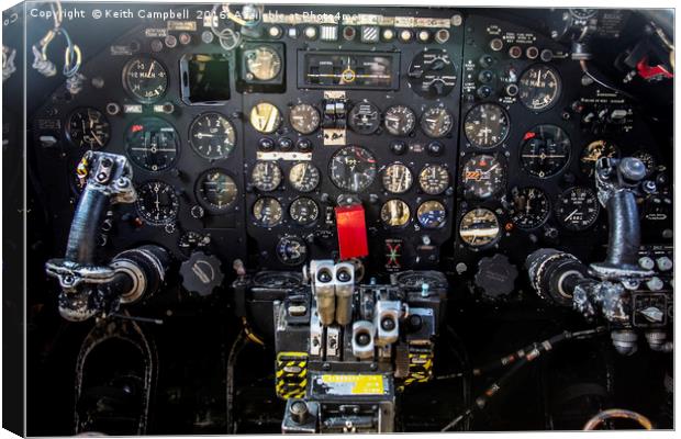 AVRO Vulcan Office Canvas Print by Keith Campbell