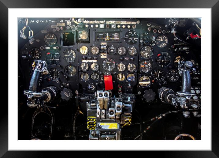 AVRO Vulcan Office Framed Mounted Print by Keith Campbell