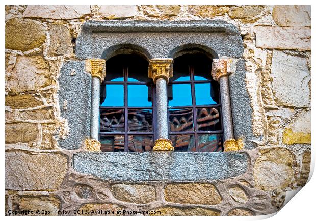 Medieval  window Print by Igor Krylov