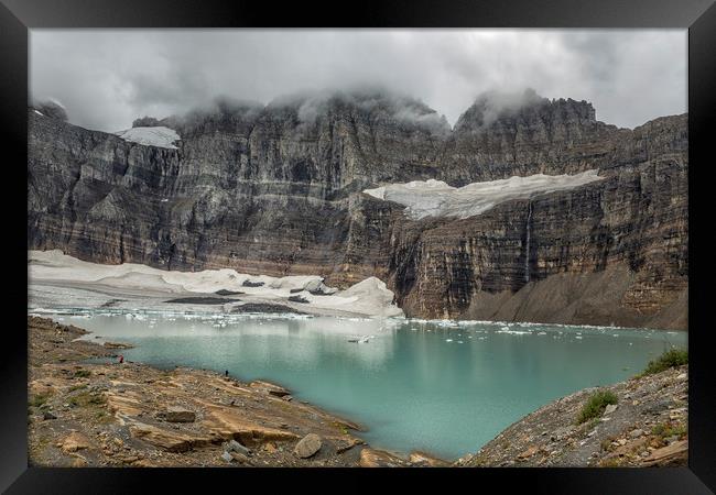 Grinnell and Salamander Glaciers, Soon Things of t Framed Print by Belinda Greb