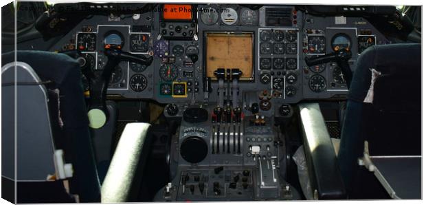 Trident cockpit Canvas Print by Derrick Fox Lomax