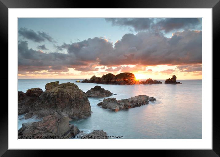 Sark Dawn Framed Mounted Print by Anne Rogers LRPS