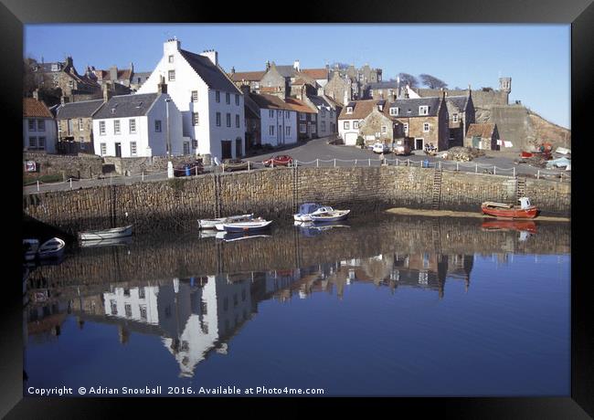 Crail harbour Framed Print by Adrian Snowball