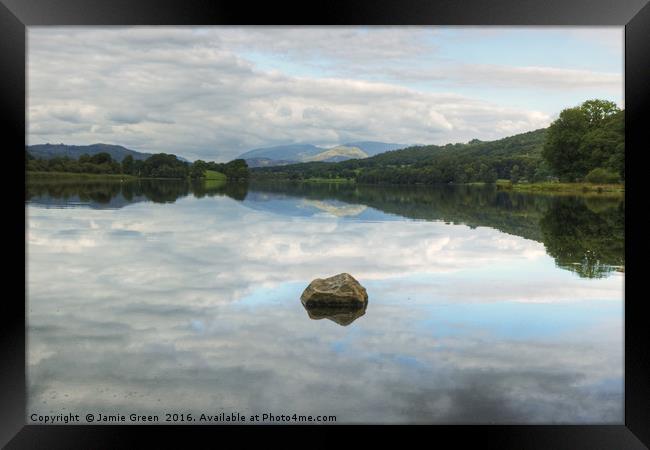 Esthwaite Water Framed Print by Jamie Green