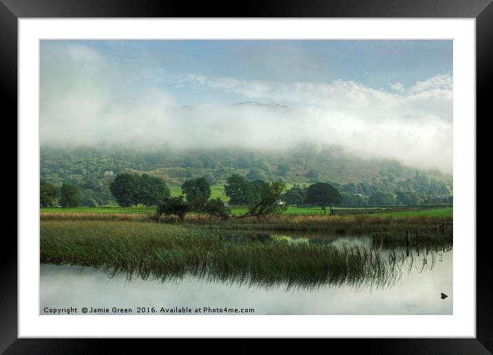 Patterdale Mist Framed Mounted Print by Jamie Green