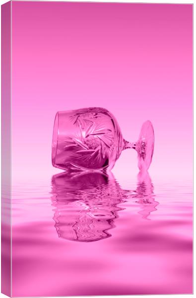 Pink Glass Canvas Print by David French