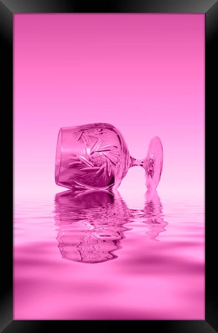 Pink Glass Framed Print by David French