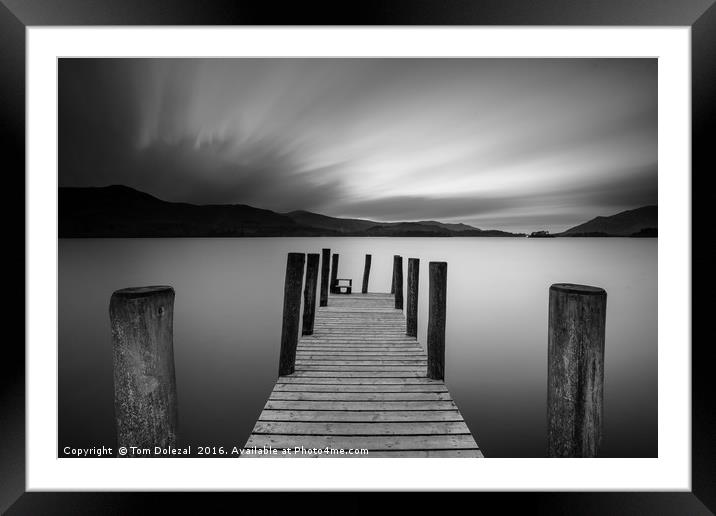 Dusk at Derwent Water Framed Mounted Print by Tom Dolezal