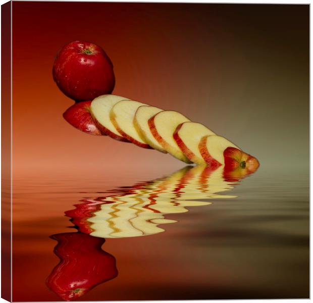 Juicy Red Apples Canvas Print by David French