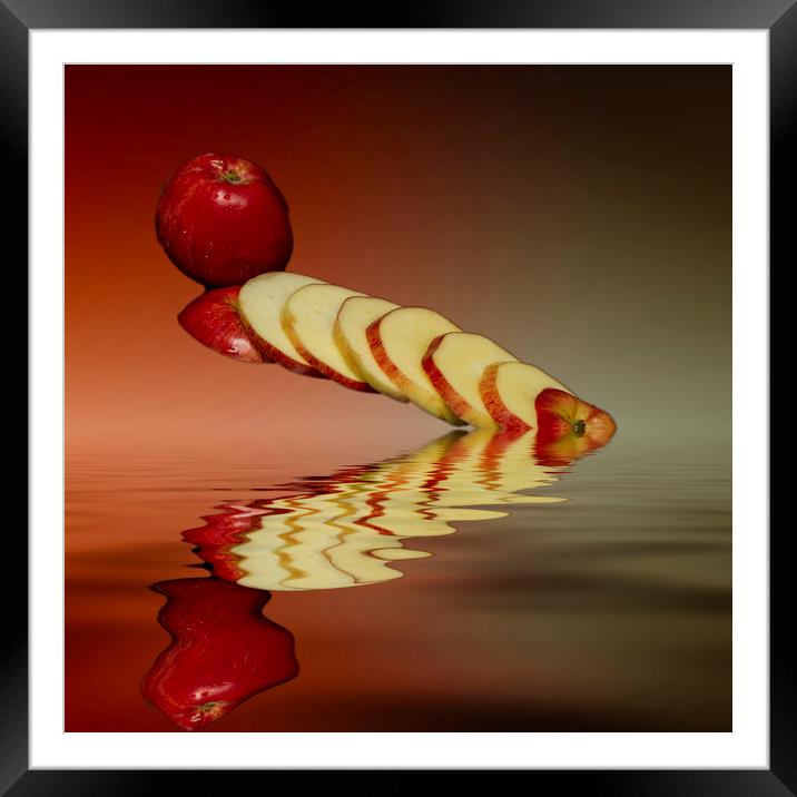 Juicy Red Apples Framed Mounted Print by David French
