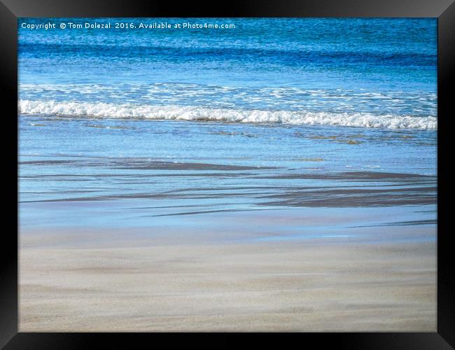 Balnakeil beach scene Framed Print by Tom Dolezal