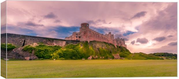 The Mighty Bamburgh Castle Canvas Print by Naylor's Photography