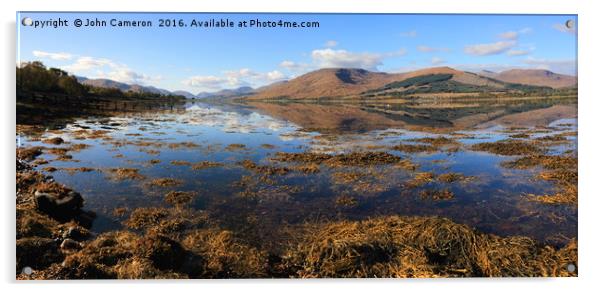 Loch Eil. Acrylic by John Cameron