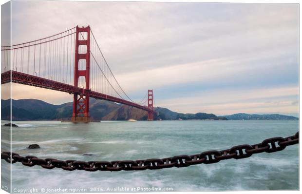 The Golden Gate Canvas Print by jonathan nguyen