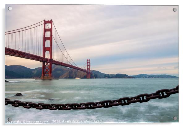 The Golden Gate Acrylic by jonathan nguyen