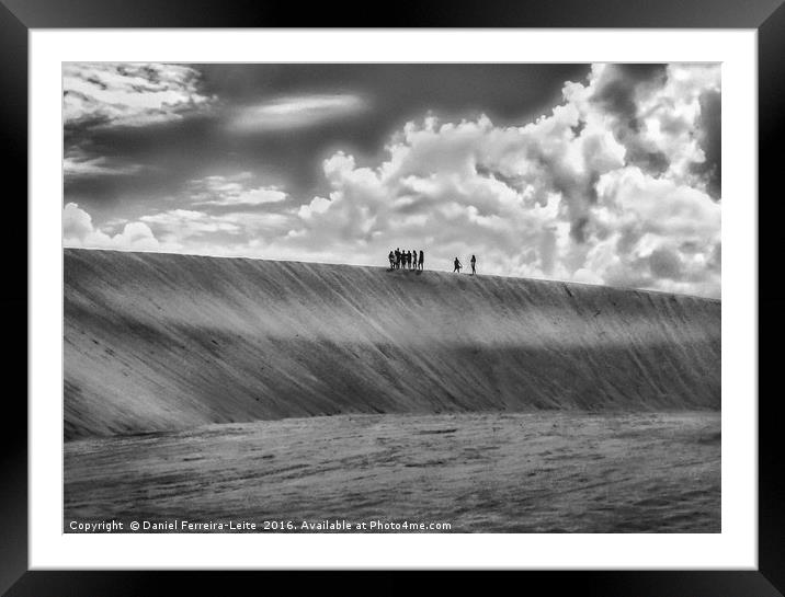 People Walking at Dune Jericoacoara Brazil Framed Mounted Print by Daniel Ferreira-Leite