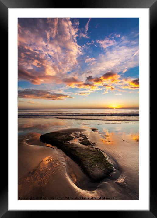 New Dawn Framed Mounted Print by Martin Williams