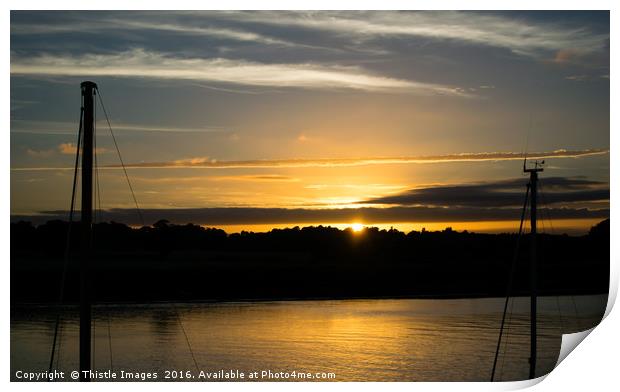 Clydeside Sunset Print by Thistle Images