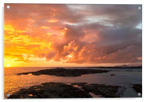 Sunset at Sanna Bay Acrylic by Derek Beattie