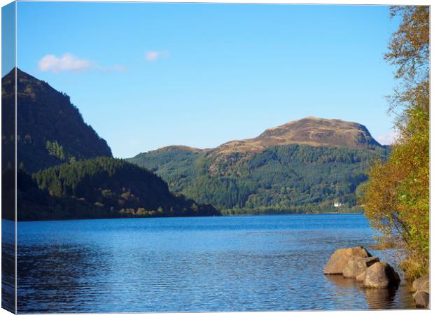 Loch Lubnaig in the Trossachs, Scotland. Canvas Print by Tommy Dickson