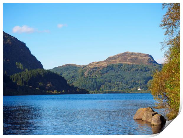 Loch Lubnaig in the Trossachs, Scotland. Print by Tommy Dickson