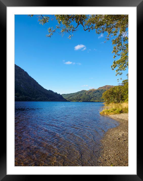 The banks of Loch Lubnaig Framed Mounted Print by Tommy Dickson