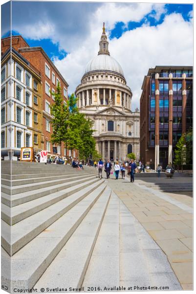 St Paul's Cathedral Canvas Print by Svetlana Sewell