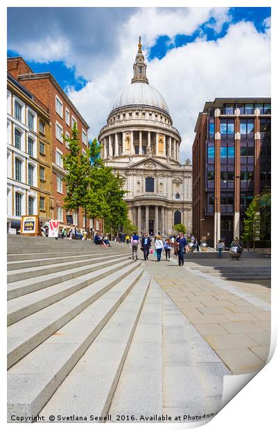 St Paul's Cathedral Print by Svetlana Sewell