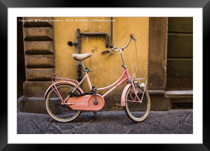 I Want to Ride My... Framed Mounted Print by George Davidson