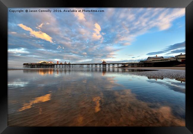 North Pier Reflections Framed Print by Jason Connolly
