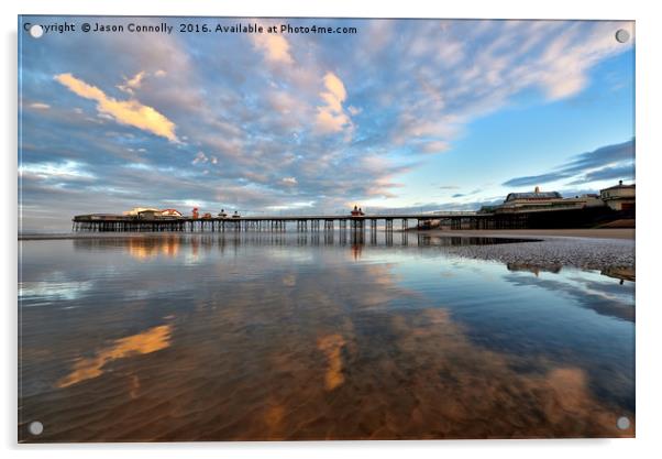 North Pier Reflections Acrylic by Jason Connolly
