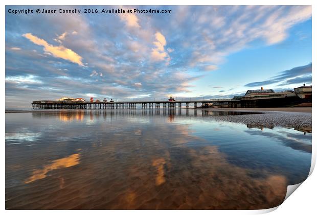 North Pier Reflections Print by Jason Connolly