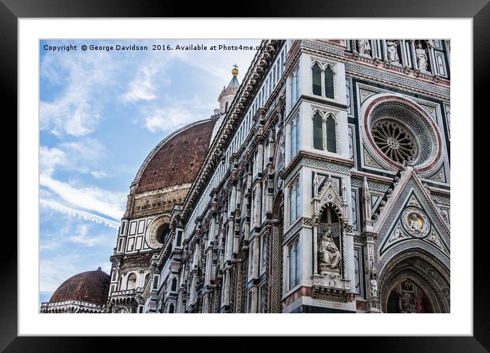 Duomo 01 Framed Mounted Print by George Davidson