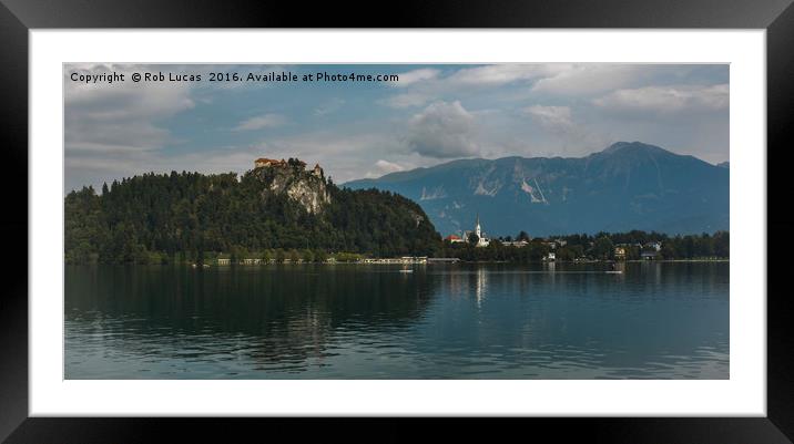Castle Bled Framed Mounted Print by Rob Lucas